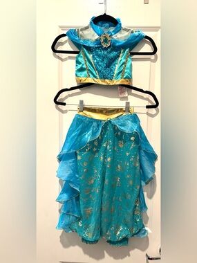 Disney Jasmine Teal and Gold Princess Two-Piece Costume